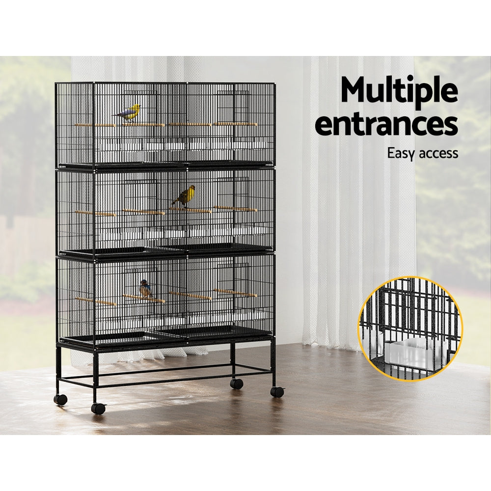 Large Expandable Six-Cage Bird Aviary (1