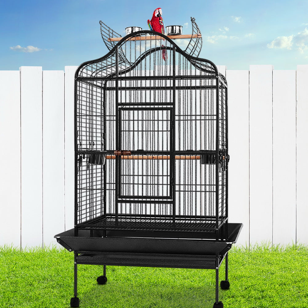 Large Open Roof & Wide Door Bird Aviary (168cm)