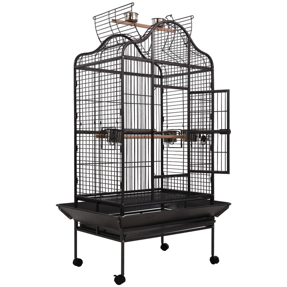 Large Open Roof & Wide Door Bird Aviary (168cm)