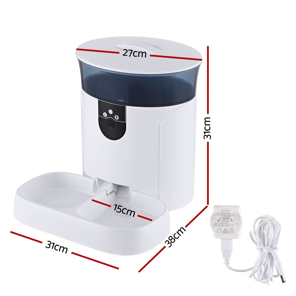 Automatic Pet Feeder with Smart Dispenser Timer & Camera (7L)