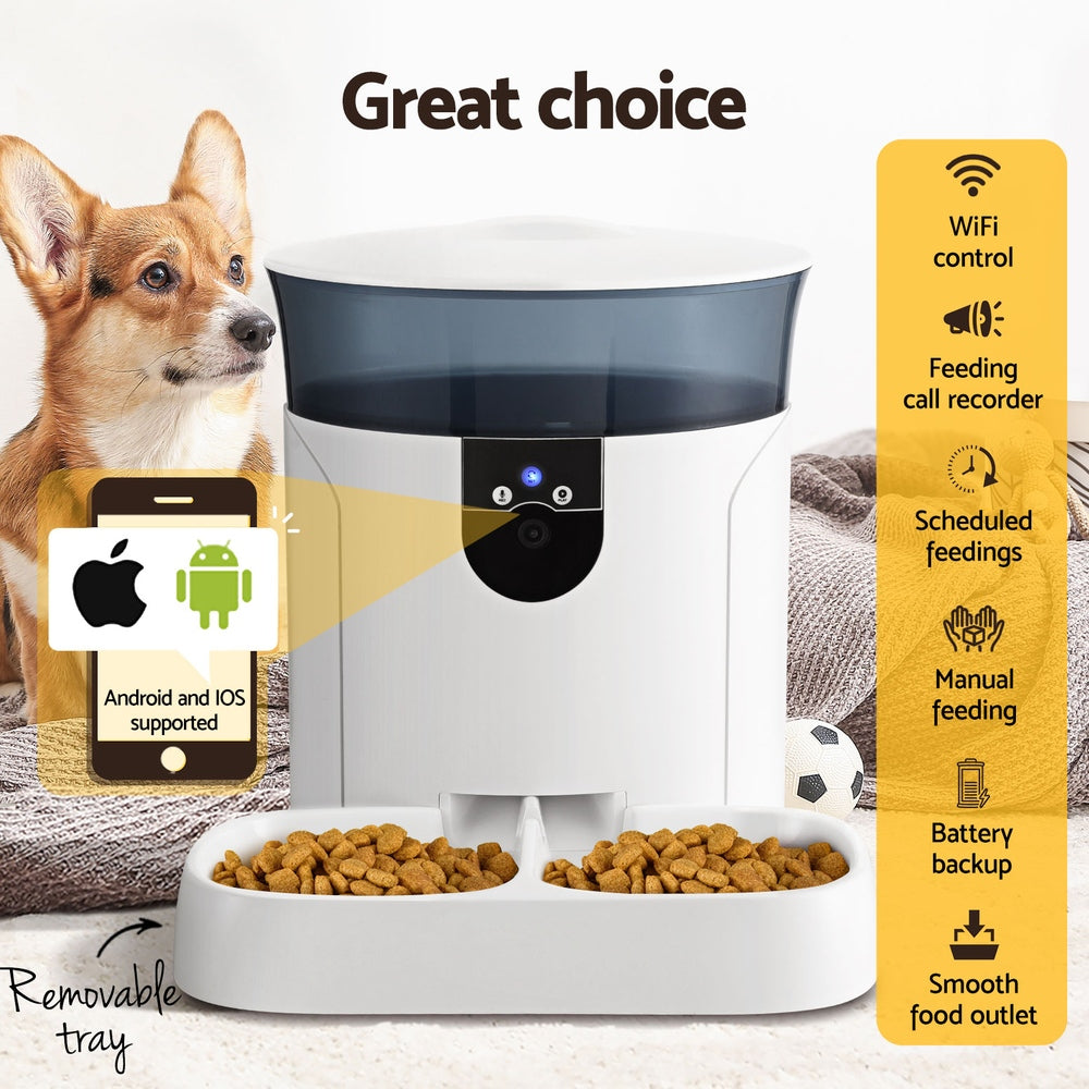 Automatic Pet Feeder with Smart Dispenser Timer & Camera (7L)