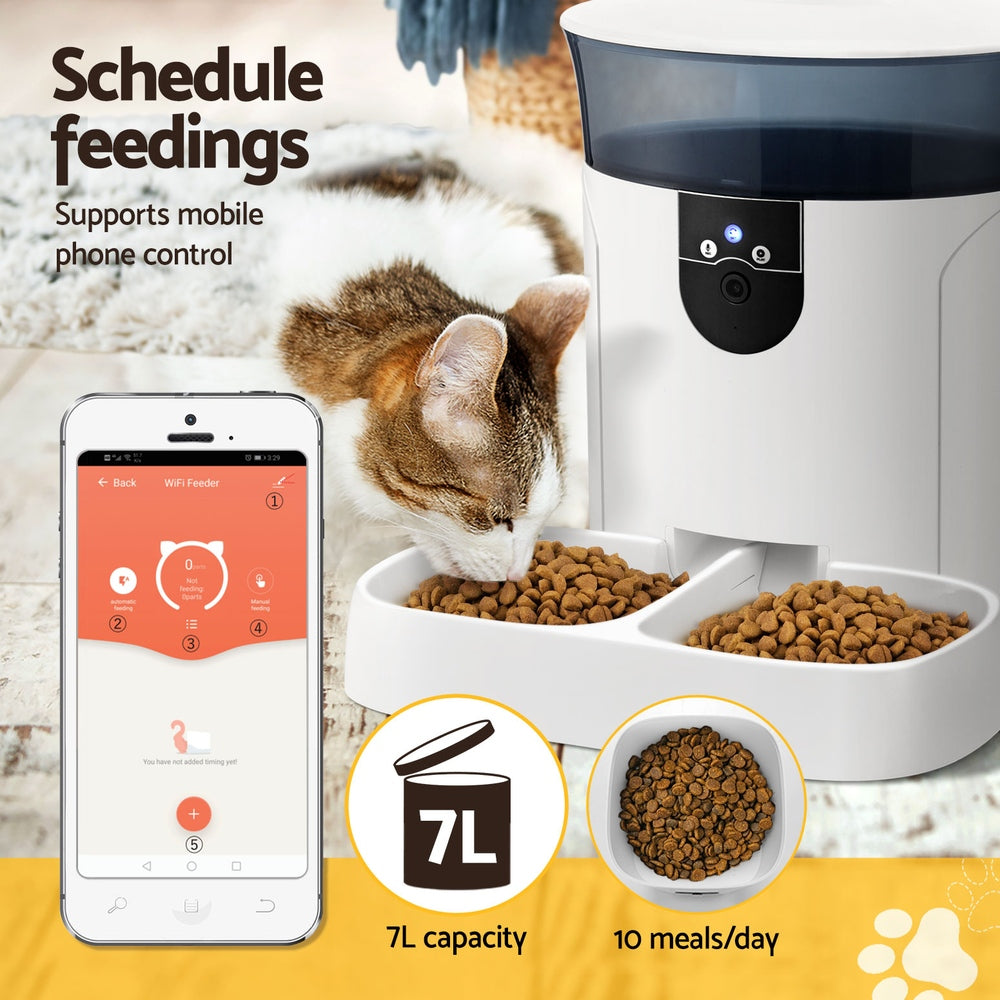 Automatic Pet Feeder with Smart Dispenser Timer & Camera (7L)
