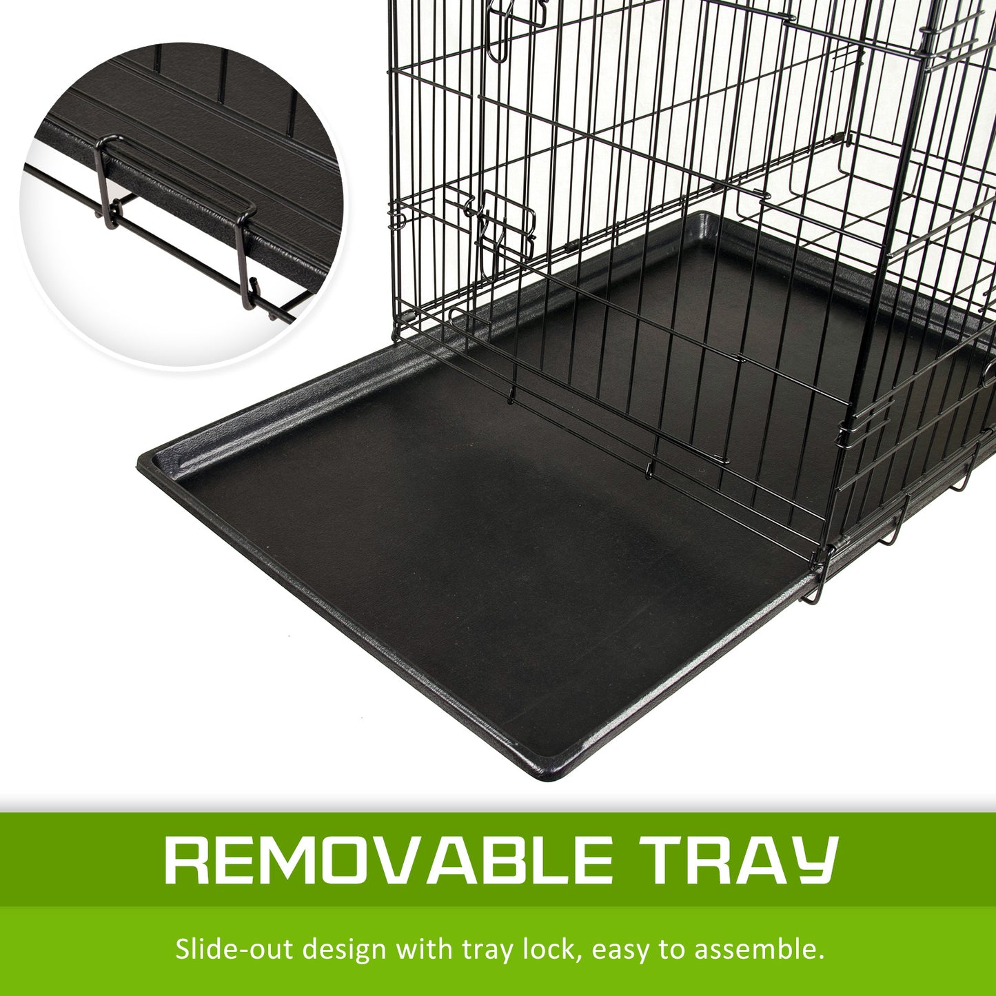 Foldable Dog Crate - 107x71cm