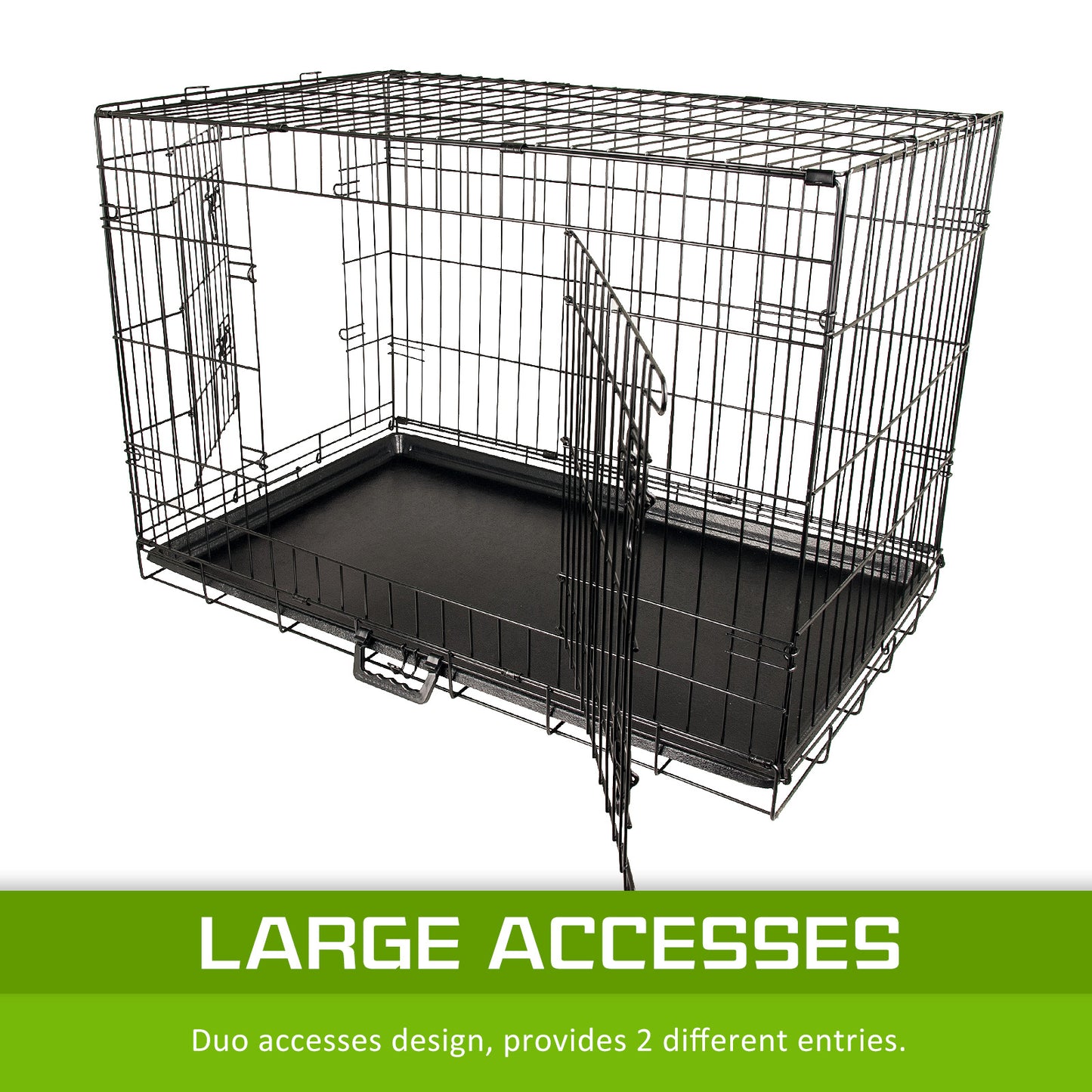 Foldable Dog Crate - 107x71cm