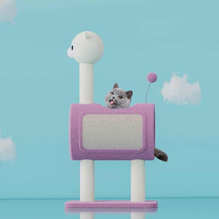 Animal-Themed Cat Tree & Playhouse