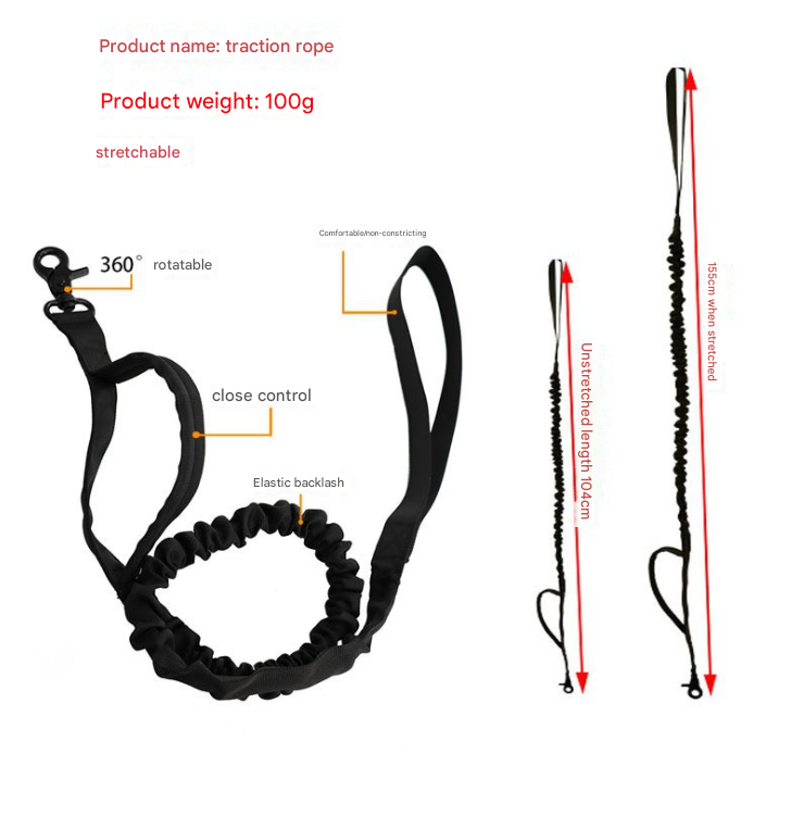 Hands-Free Dog Leash with Adjustable Waist Belt
