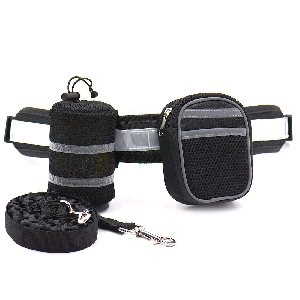 Reflective Waist Bag with Hands-Free Leash