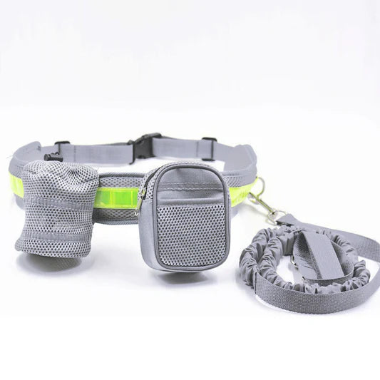 Reflective Waist Bag with Hands-Free Leash