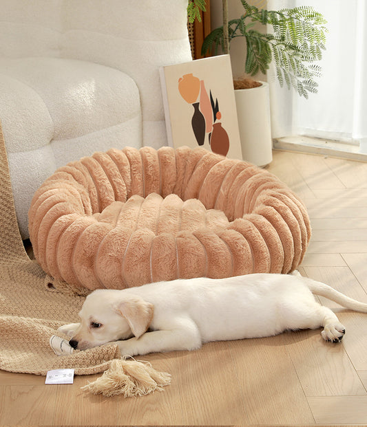 Round Plush Pet Bed