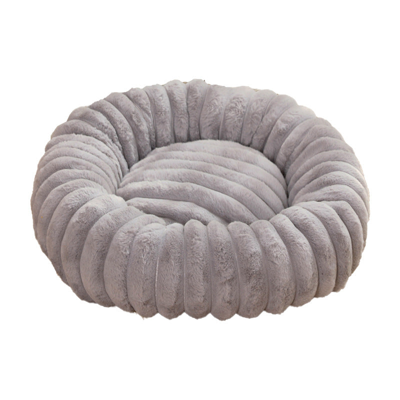Round Plush Pet Bed