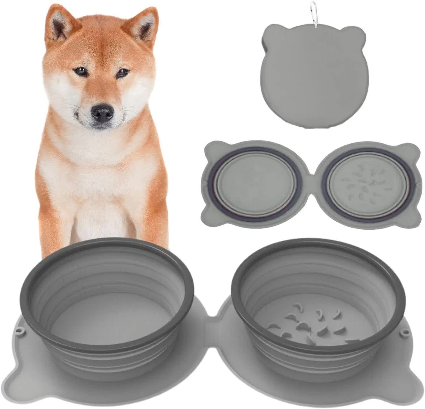 Silicone Pet Bowl Set