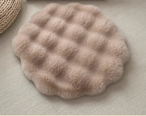 Plush Round Cat Mat
