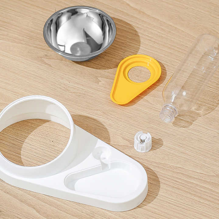 Ergonomic Pet Bowl & Gravity Water Dispenser Set