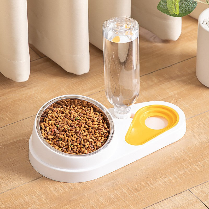 Ergonomic Pet Bowl & Gravity Water Dispenser Set