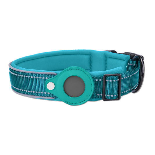 Dog Collar with Integrated Apple AirTag Case