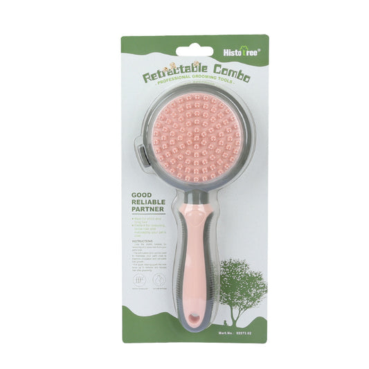 Dual-Sided Pet Grooming Brush