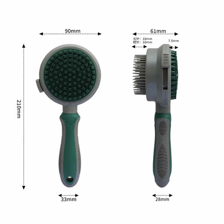 Dual-Sided Pet Grooming Brush