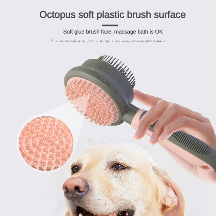 Dual-Sided Pet Grooming Brush