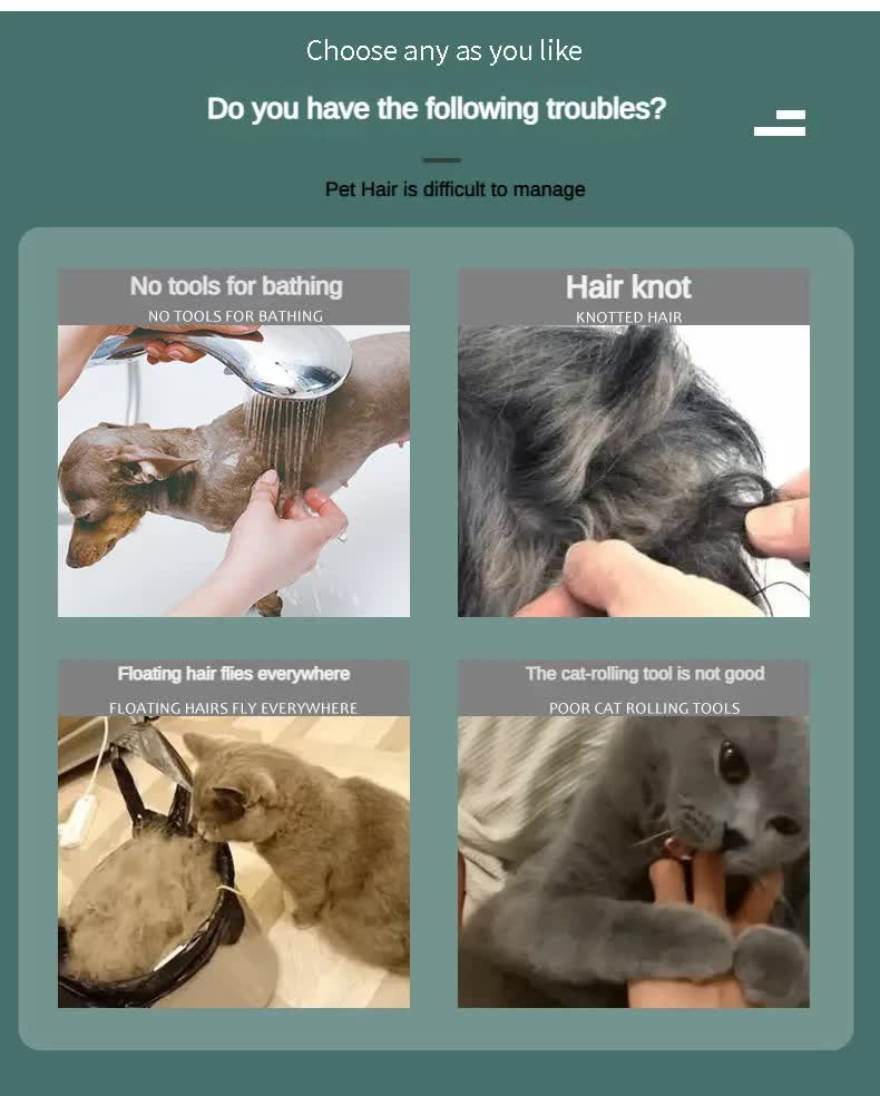 Dual-Sided Pet Grooming Brush