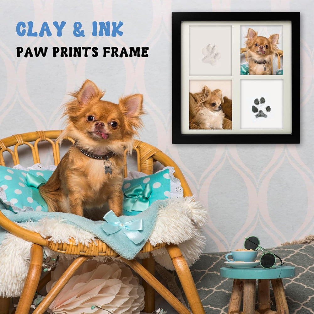 Pet Paw Print & Photo Frame Kit