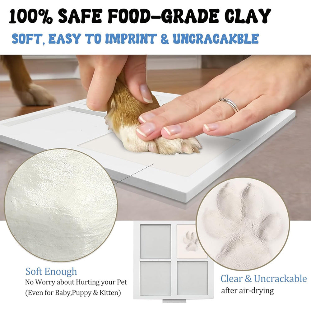 Pet Paw Print & Photo Frame Kit