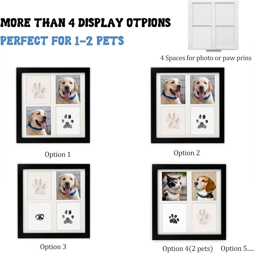 Pet Paw Print & Photo Frame Kit