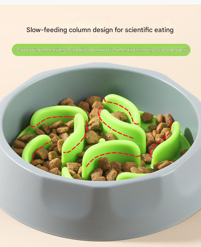 Slow Feeder Dog Bowl Set