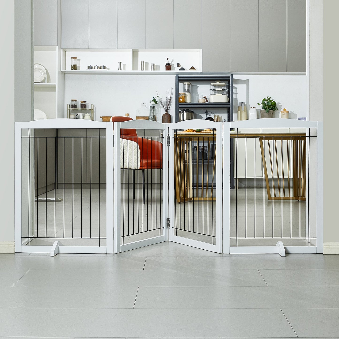 Free-Standing Expandable Pet Gate (80x244cm)