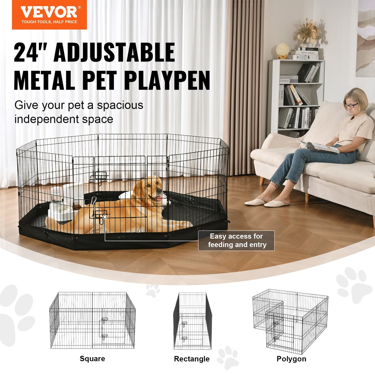 Metal Pet Indoor/Outdoor Playpen