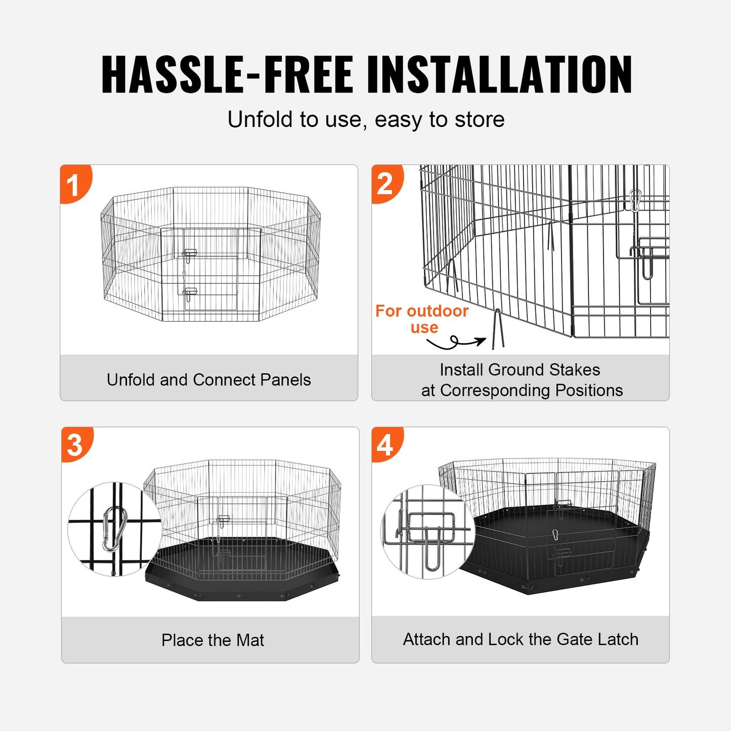 Metal Pet Indoor/Outdoor Playpen