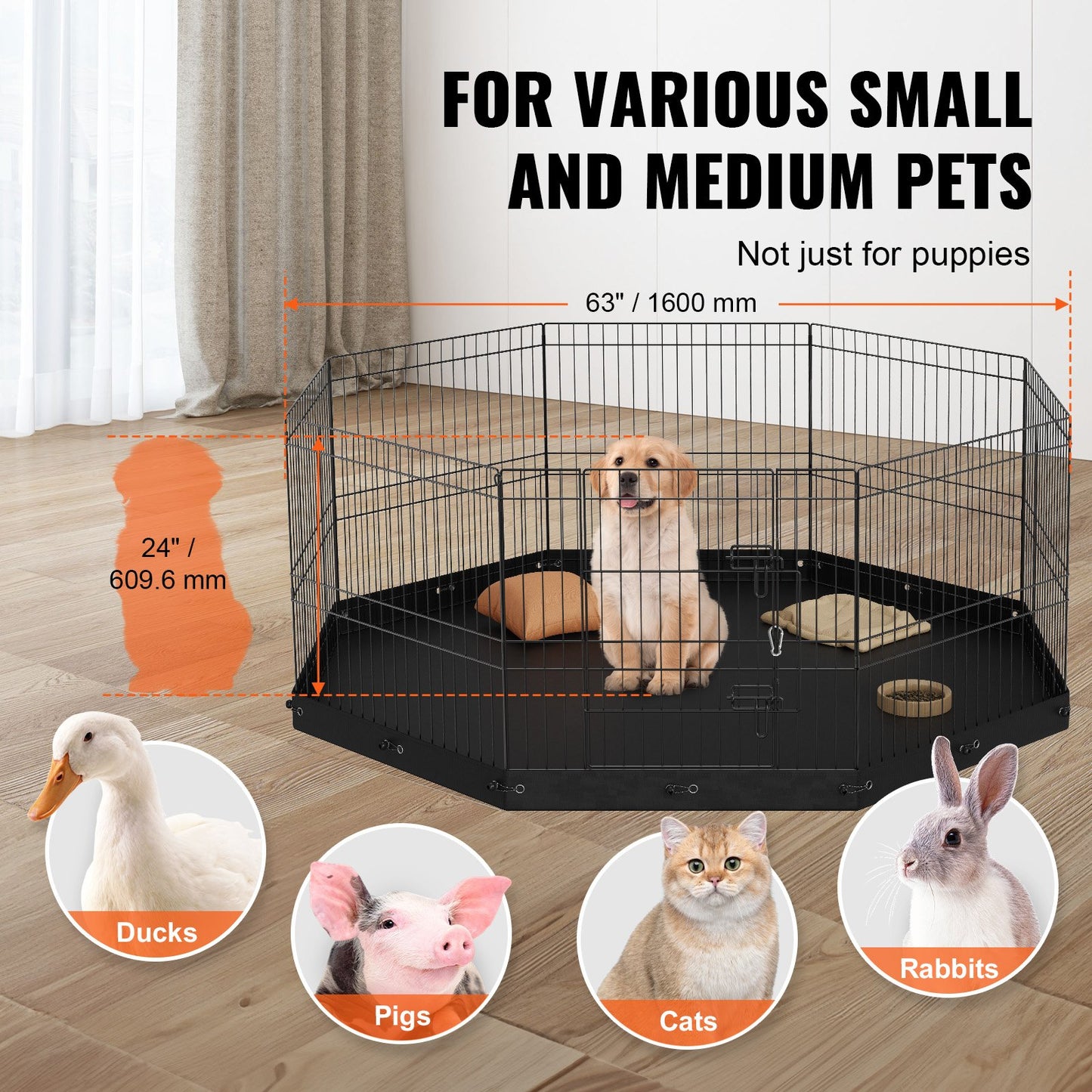 Metal Pet Indoor/Outdoor Playpen